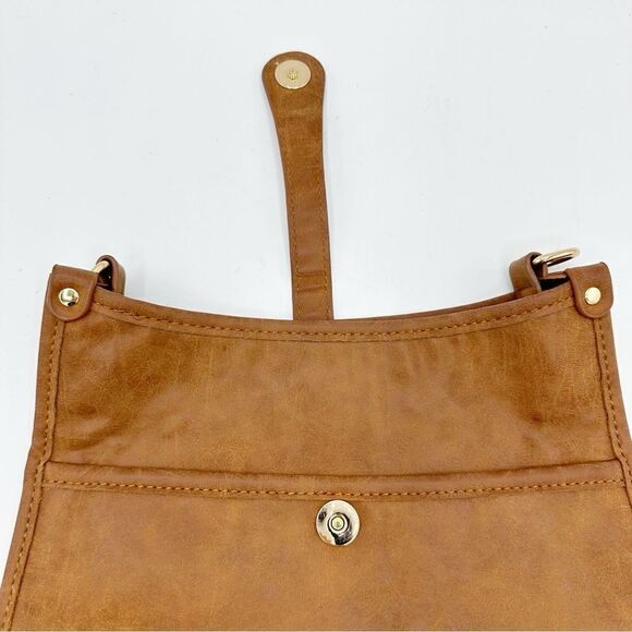 Mix and Match Snap Messenger Crossbody Vegan Handbag (guitar strap not included) - Picture 3 of 10